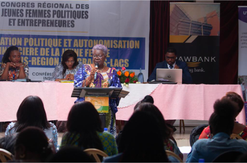 Rawbank congrès femme africaine Françoise Kielende